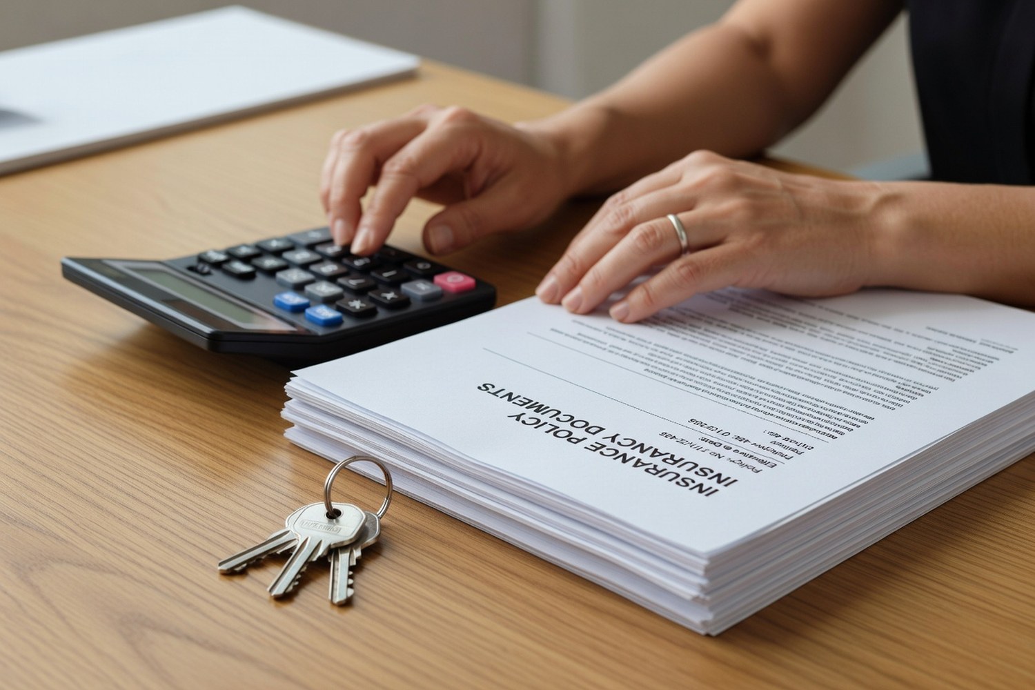Calculating potential savings on homeowners insurance premiums with policy documents