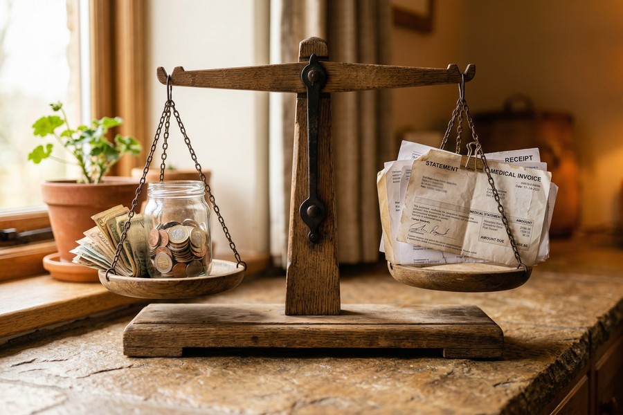 Side-by-side comparison chart of HMO, PPO, EPO, and HDHP plan types showing deductible and premium trade-offs