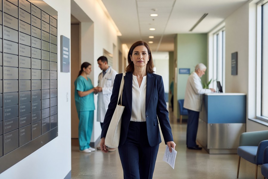 Diagram comparing HMO vs PPO provider network structures and referral pathways