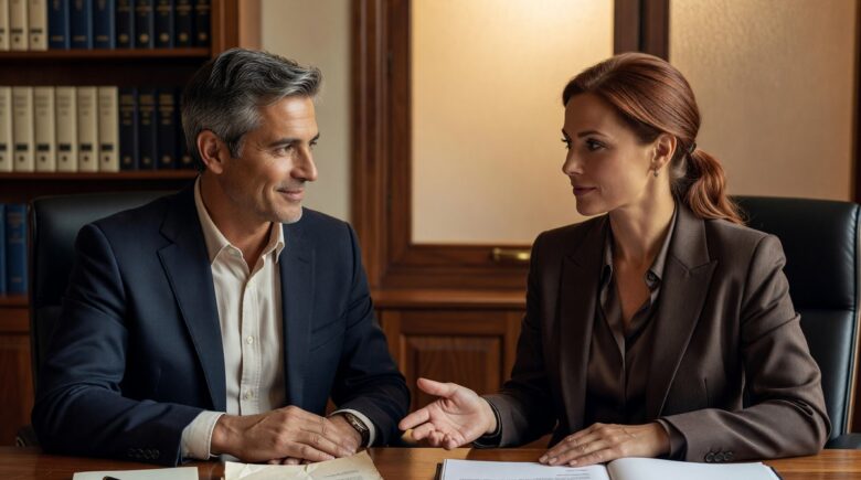 Person reviewing term life insurance policy documents to convert coverage to whole life insurance