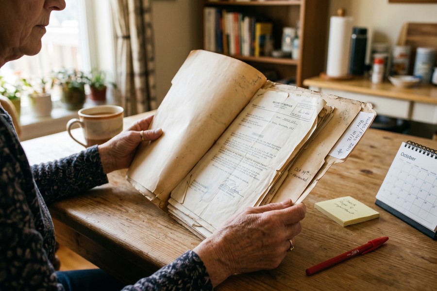 Timeline graphic showing how a CLUE claim record fades in impact over 7 years