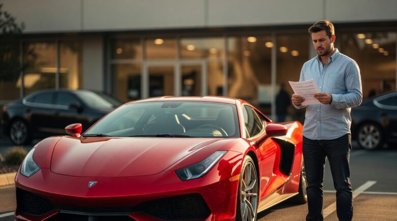 Different car models lined up in a row with insurance rate icons representing varying premium costs