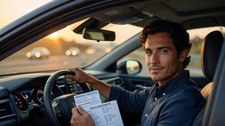 US map showing minimum car insurance requirements by state for drivers