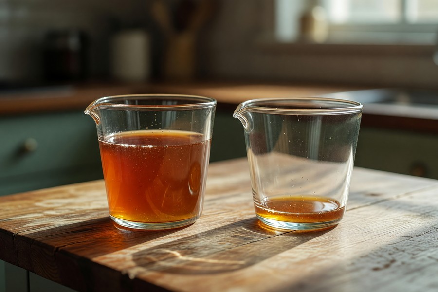Young single-income family reviewing life insurance quotes together at a kitchen table
