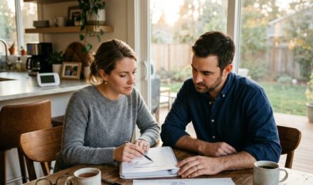 Side-by-side comparison chart of 30-year vs 40-year term life insurance policies showing premiums and coverage