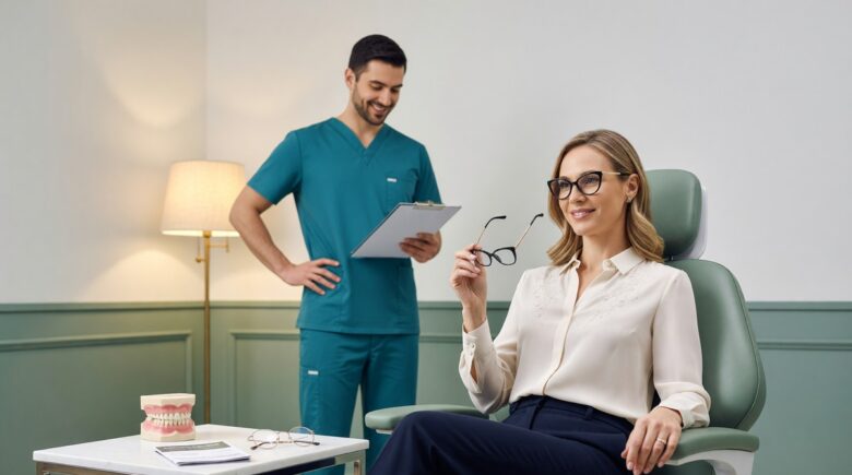 Person comparing dental and vision insurance bundle options on a laptop