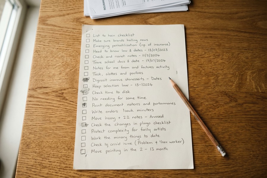 Insurance declarations pages for home, auto, and life policies spread out on a desk for annual review