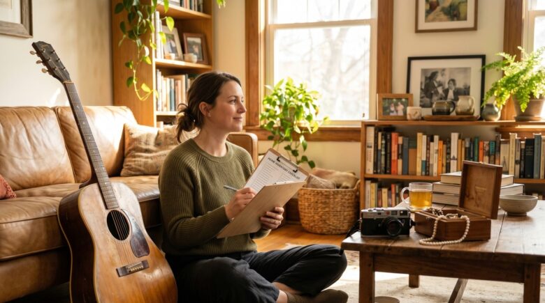 Homeowner reviewing personal property coverage limits on an insurance policy document