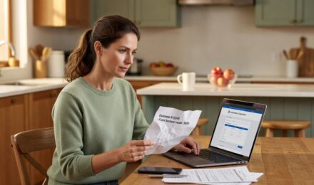 Policyholder reviewing paperwork to avoid small insurance claim mistakes