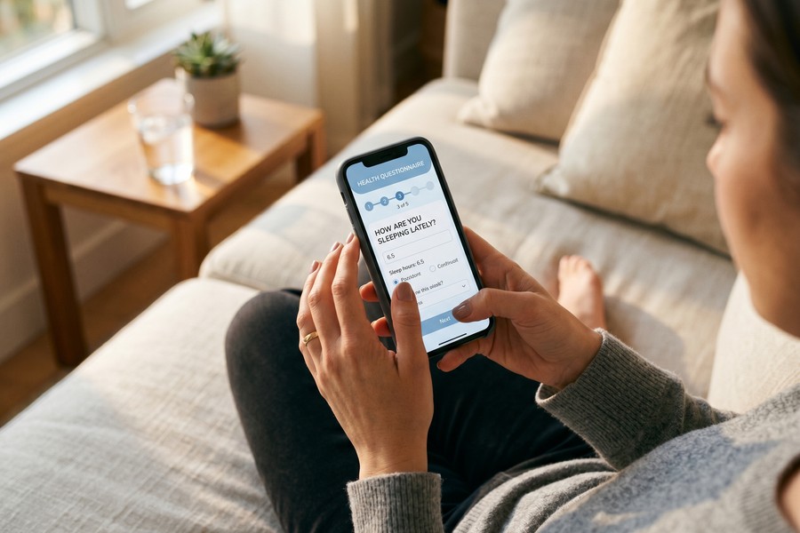 Step-by-step online application flow for a no-exam term life insurance policy
