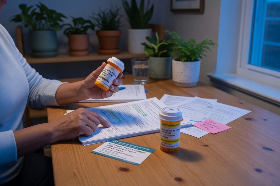 Visual comparison of prescription drug formulary tiers between group employer plan and ACA individual Marketplace plan