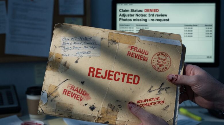 Document showing insurance claim history report with rate increase details