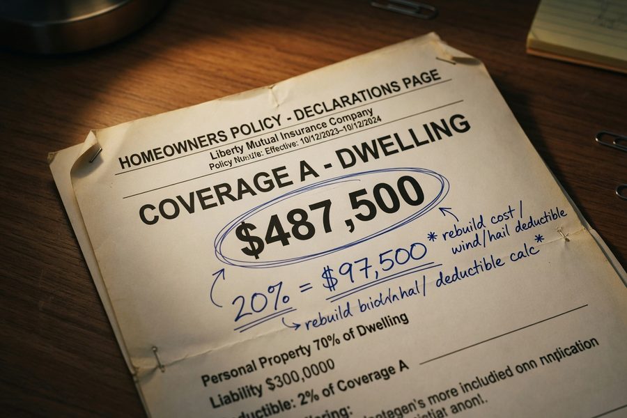 Bar chart showing loss of use coverage limits as percentages of dwelling coverage across policy types