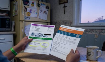 Comparison chart of Medicaid and Marketplace insurance benefits for low-income adults