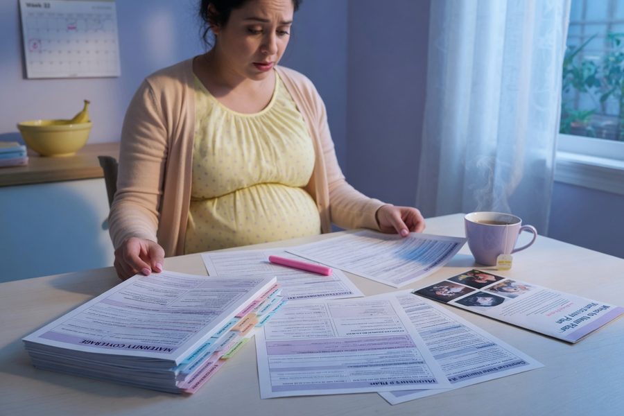 Side-by-side comparison of ACA-compliant plan vs. short-term plan maternity coverage gaps
