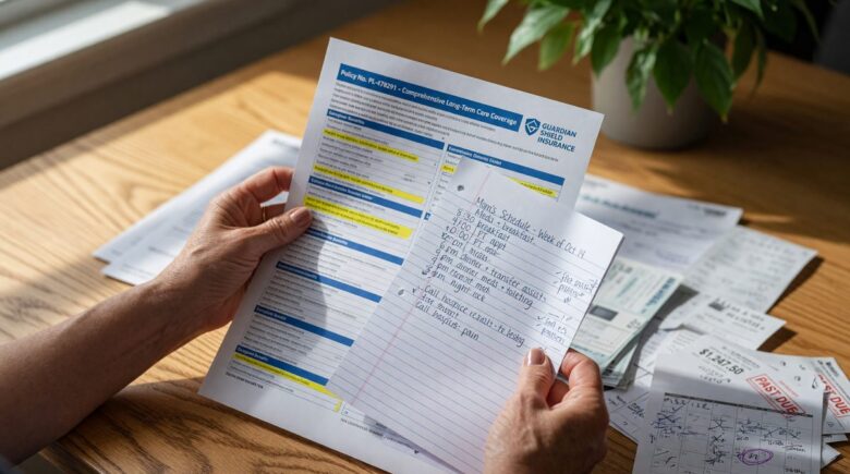 Adult caregiver balancing financial responsibilities for children and aging parents