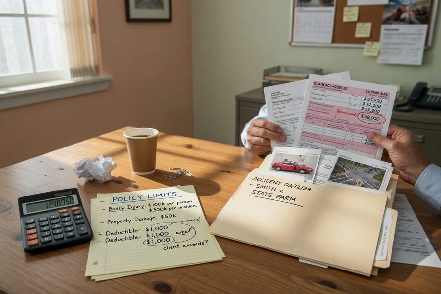 Diagram showing how umbrella insurance layers over auto and homeowners liability limits