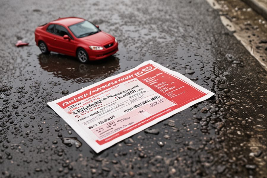 Insurance policy declarations page showing "Rental Reimbursement" as an optional add-on