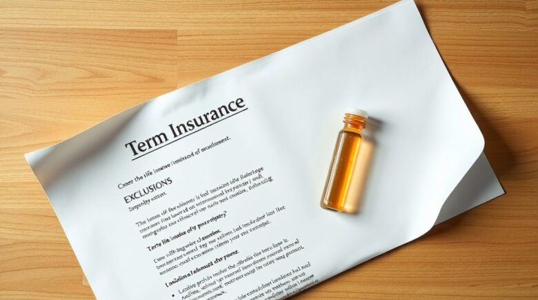 Term life insurance policy exclusions infographic