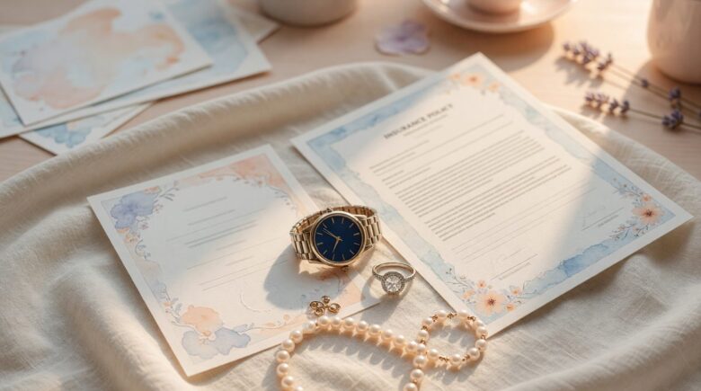 High-value items including jewelry, fine art, and camera covered by floater insurance