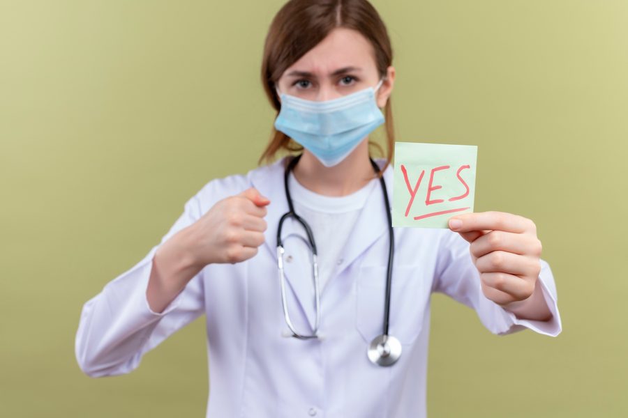 Doctor consulting with patient about network options