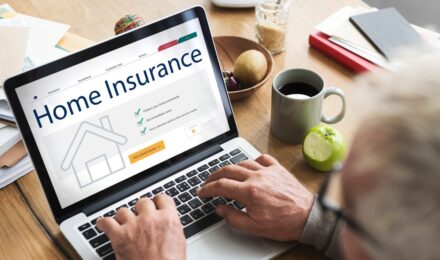 Document showing homeowners insurance policy exclusions and coverage gaps highlighted in red