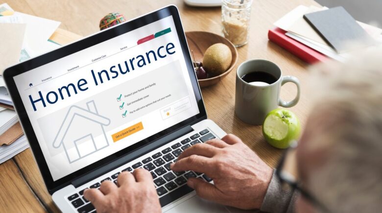 Document showing homeowners insurance policy exclusions and coverage gaps highlighted in red
