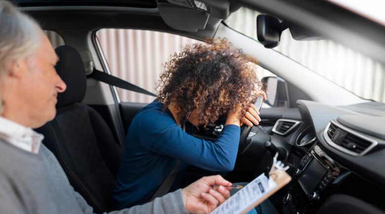 Driver reviewing insurance options after a minor car accident