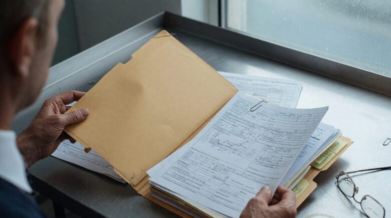 Insurance premium calculation and risk factor breakdown shown on documents
