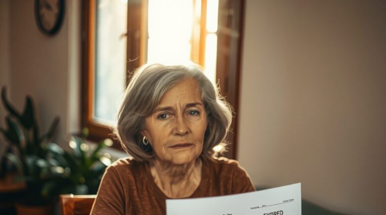 Calendar showing term life insurance policy expiration date with renewal notice