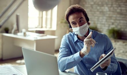 Freelancer comparing short-term and long-term health insurance options