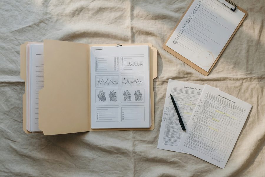 Checklist of documents and steps for applying for term life after a heart attack