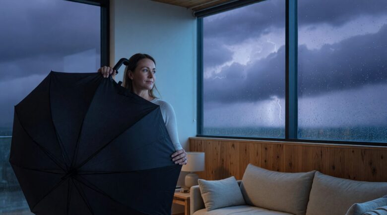 Umbrella protecting a house and car from liability risks