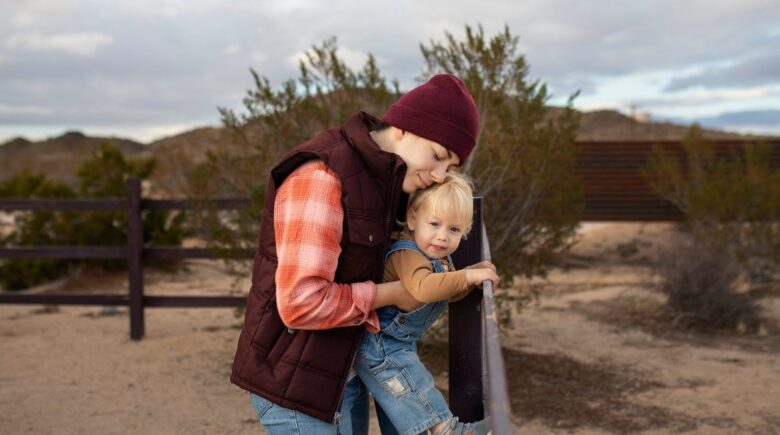 Texas family with young children reviewing 20-year term life insurance options